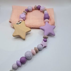 שרוך למוצץ- כוכב סגול