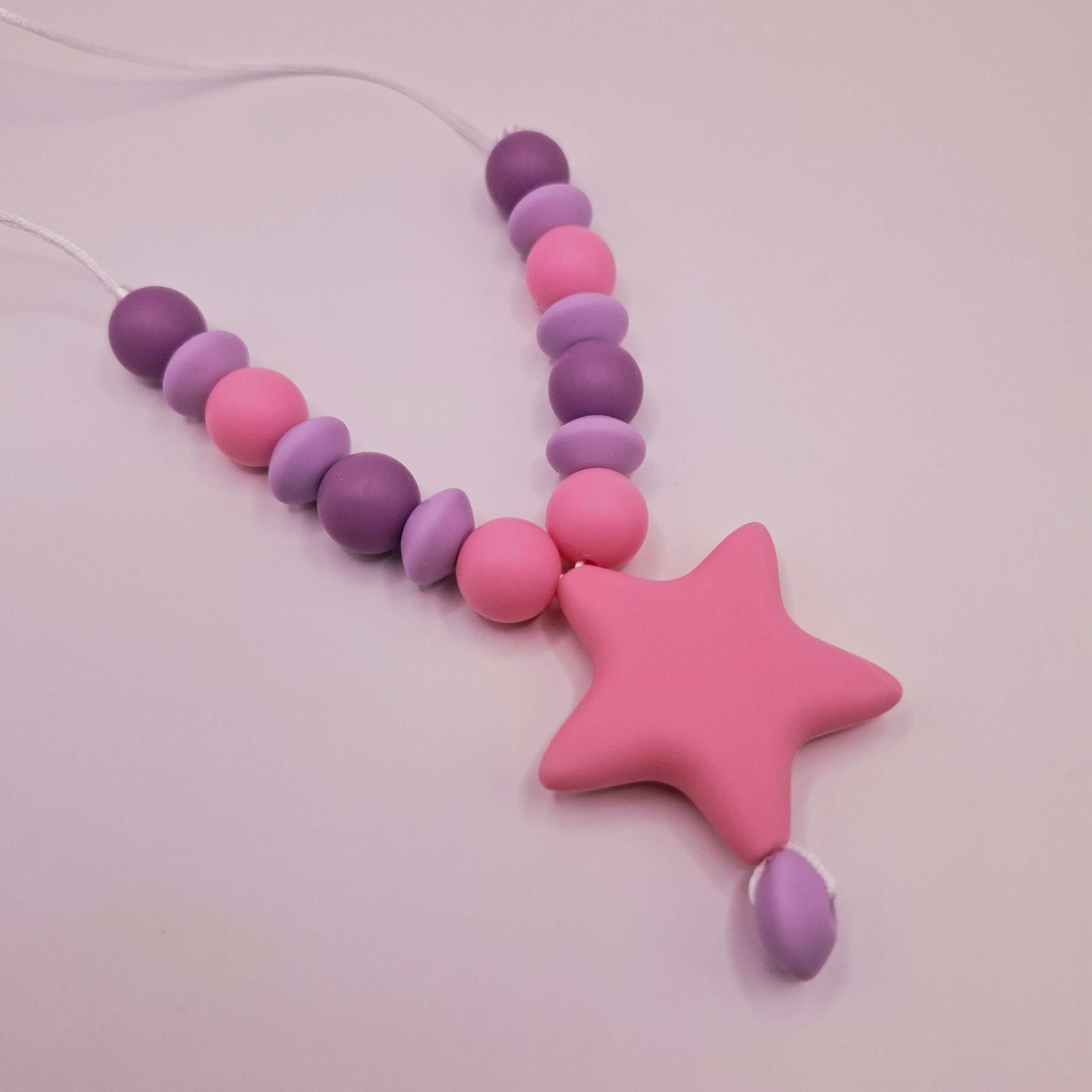 שרשרת "אחות גדולה"- כוכב ורוד